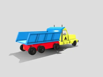 Toy Truck Low-poly 3D model purchase