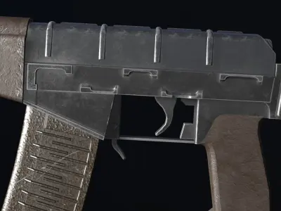 ASVal Weapon  Free low-poly 3D model