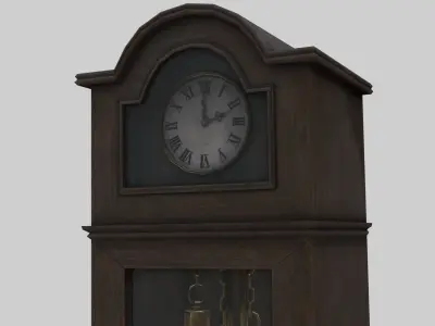 Vintage Clocks Pack With PBR Materials Low-poly 3D model