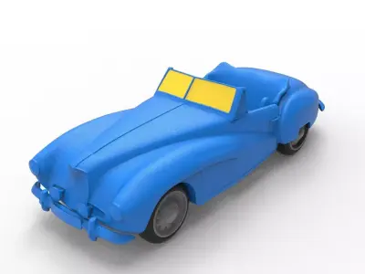 Aston Martin 1948 Classic Car 3D print model