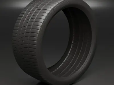 6 spoke sport racing car rim Free 3D model