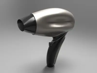 Hair Dryer Low-poly 3D model