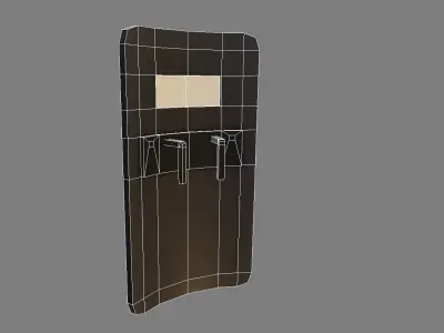 Police Shield Low-poly 3D model