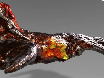 Sea Monster Dinosaur Reptile 3D model