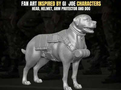 Mutt Kit fan art for action figures 3D print model