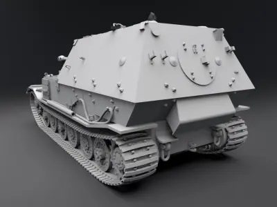 Elefant Destroyer Scale model 3D print model