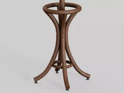 Coat rack Low-poly 3D model