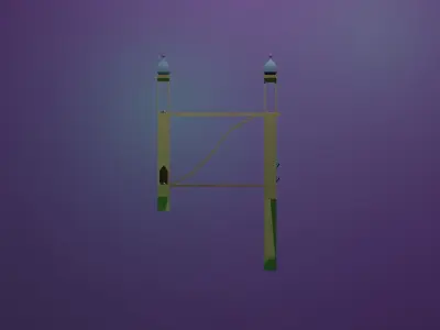 Monument low poly for game Low-poly 3D model