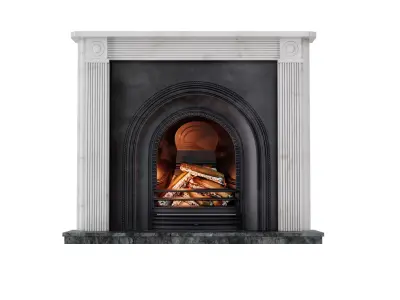 Victorian Cast Iron Fireplace 3D model
