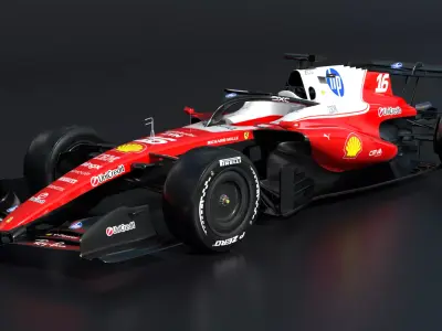 Ferrari SF 26 F1 2026 Low-poly 3D model
