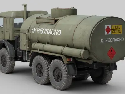 KAMAZ Fuel Truck 3D model