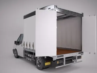 Curtain Sided Van 3D model