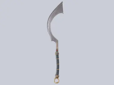 Anubis blade Low-poly 3D model