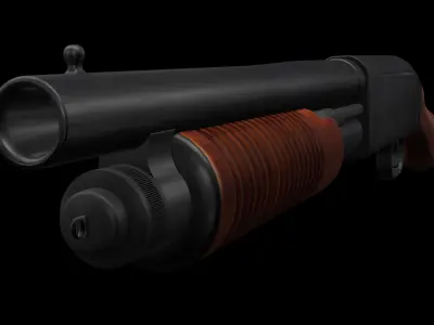 Mossberg 590 shockwave shotgun Low-poly 3D model