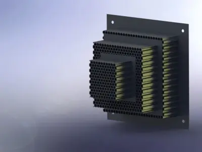 Impact Attenuator Honeycomb Crashbox 3D model