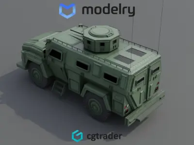 Military MRAP 3D model by OK3D