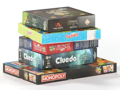 Board Games Pack 11 3D model