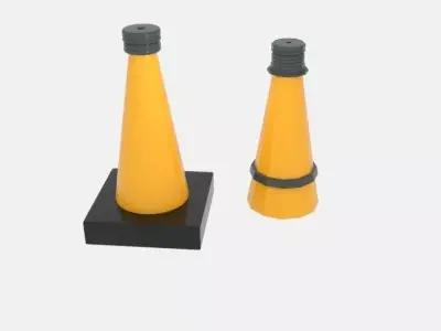  Cone Buoy Free  Free low-poly 3D model