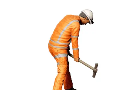 N1 Railway Track Worker 3D print model