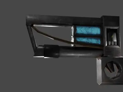 Plasma Gun Low-poly 3D model purchase