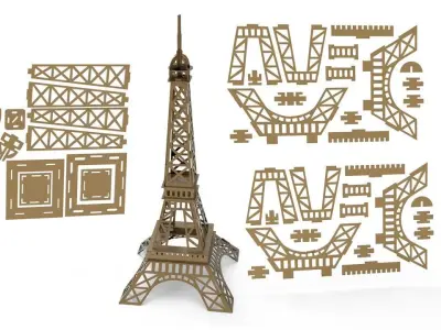 Eiffel tower 3D Model 3D print model purchase