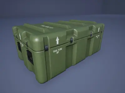 Military Case Pack Low-poly 3D model