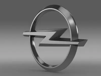opel logo 3D model by Sergey