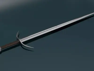 game ready low poly sword Free low-poly 3D model buy