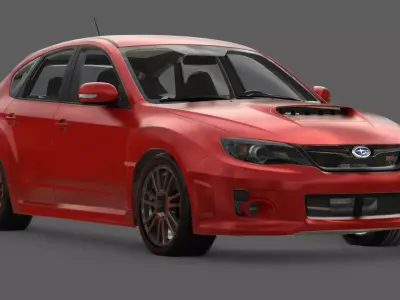 2011 Subaru Impreza WRX STI Hatchback 3D Model  Rally Bred  3D model