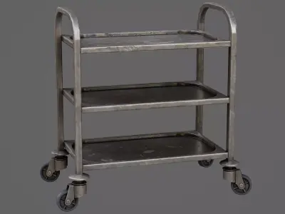 Industrial Tray Game Ready Model Low-poly 3D model