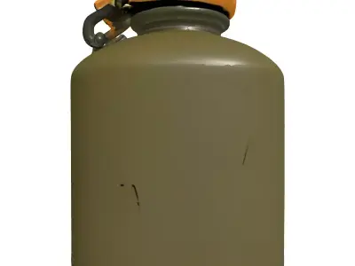 Military Canteen Water Bottle Low-poly 3D model purchase