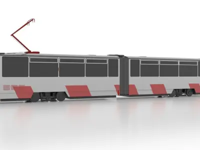 Tatra KT4TM Low Low-poly 3D model
