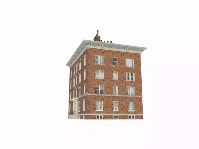 20th-century urban architecture and buildings 3D model