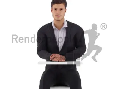 Brandon Animated 002 Sitting