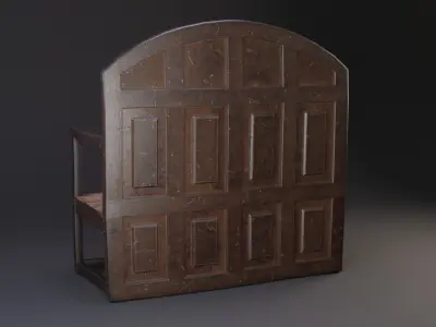 Antique Settle  3D model