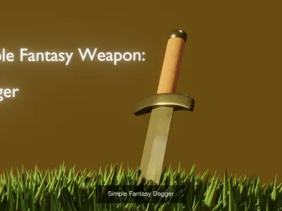 Simple Fantasy Weapons Pack 3D Model Collection