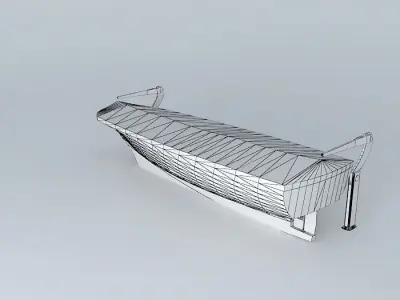 Lifeboat 1 bench Free 3D model