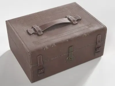 Old Apothecary Medicine Case Low-poly 3D model