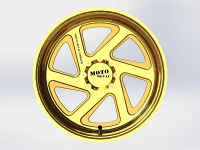 Cast rim MOTO METAL - MO400 3D model