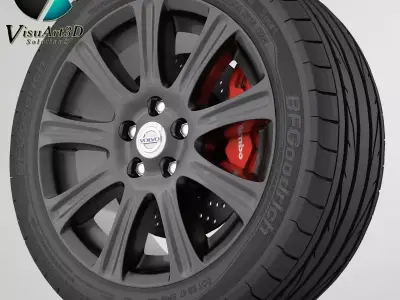 wheel Volvo S60 9 3D model
