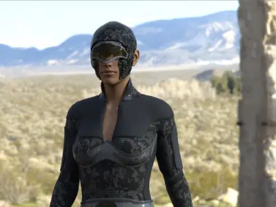 Character Female Sci-Fi Speedwell 3D model