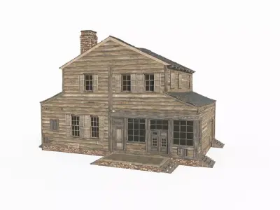 17th-century townhouses and shops 3D model
