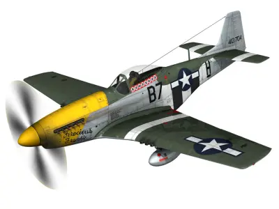 North American P-51D Mustang - Ferocious Frankie 3D model