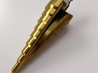 Pyramid Drill Bit 3D model