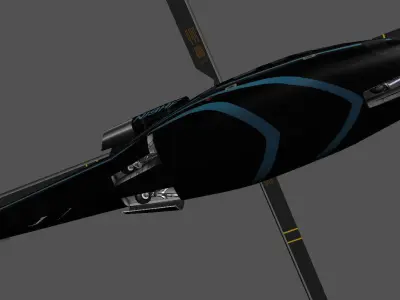 Sikorsky S-76B N19HF HeliFlite Low-poly 3D model
