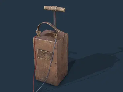 Dynamite Box Blaster Low-poly 3D model