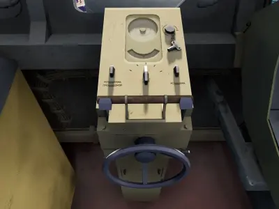 Ship steering wheel Free low-poly 3D model