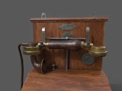 ANTIQUE PHONE Low-poly 3D model purchase