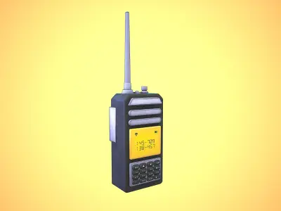 WALKIE TALKIE CARTOON STYLIZED Low-poly 3D model