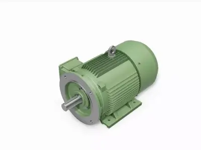 180M B35 Left IEC electric motor - 3D CAD model 3D model